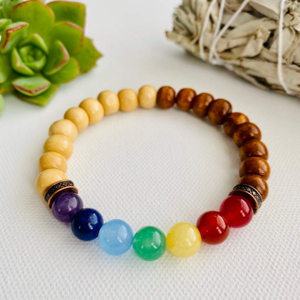 7 chakra crystal bracelet - Spirital